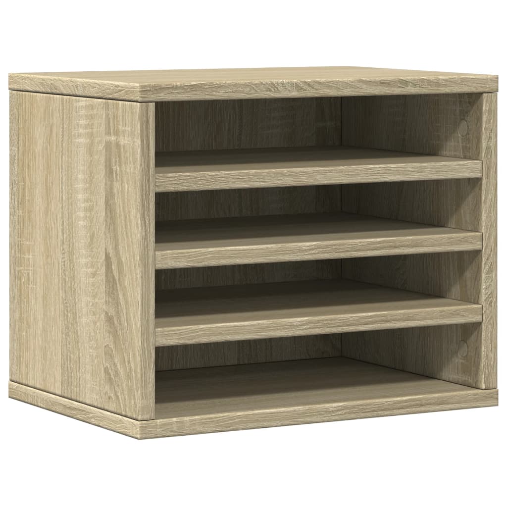 vidaXL Stolní organizér dub sonoma 36 x 26 x 29,5 cm kompozitní dřevo