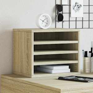 Stolní organizér dub sonoma 36 x 26 x 29,5 cm kompozitní dřevo - obrázek 1