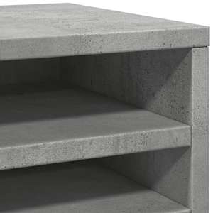 Stolní organizér betonově šedý 36x26x29,5 cm kompozitní dřevo - obrázek 7