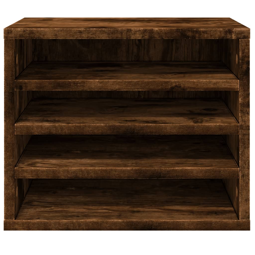 vidaXL Bureau organiser 36x26x29,5 cm bewerkt hout gerookt eikenkleur, foto 4