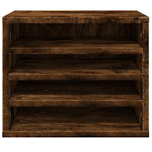 Stolní organizér kouřový dub 36 x 26 x 29,5 cm kompozitní dřevo - obrázek 4