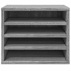 Stolní organizér šedý sonoma 36 x 26 x 29,5 cm kompozitní dřevo - obrázek 4