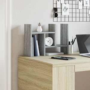 Stolní organizér šedý sonoma 34,5x15,5x35,5 cm kompozitní dřevo - obrázek 3