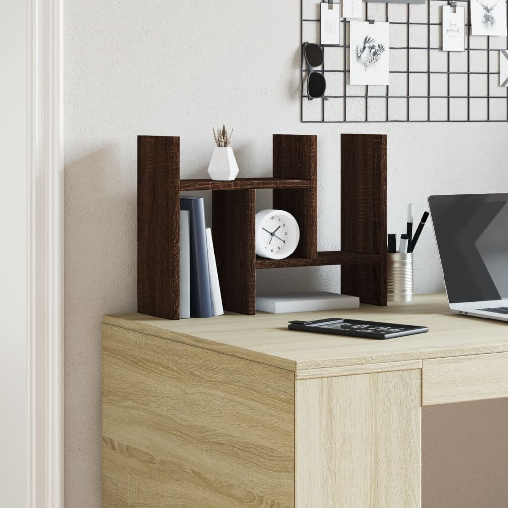 vidaXL Bureau organiser 34,5x15,5x35,5 cm hout bruin eikenkleurig afbeelding