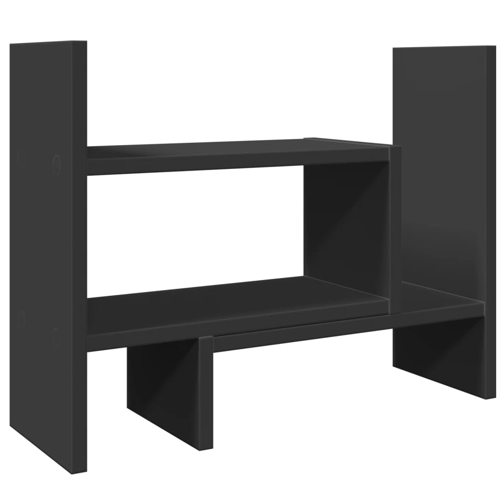 vidaXL Stolní organizér černý 38,5 x 17 x 39 cm kompozitní dřevo