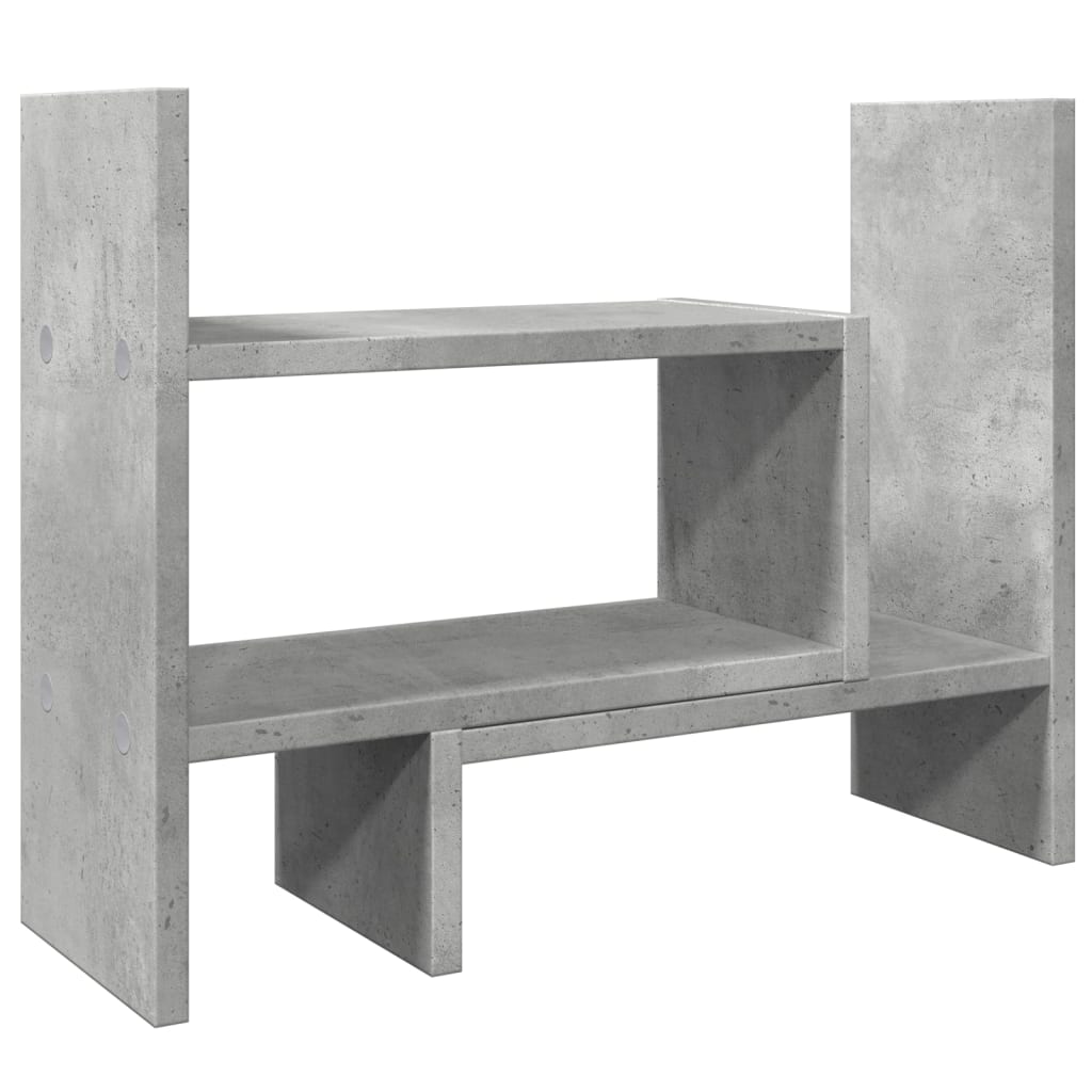 vidaXL Stolní organizér betonově šedý 38,5x17x39 cm kompozitní dřevo