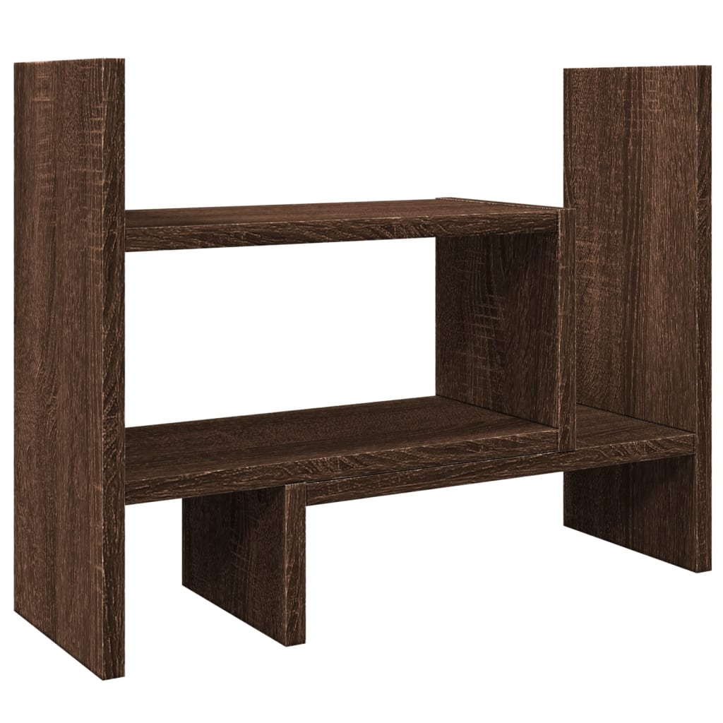 vidaXL Stolní organizér hnědý dub 38,5 x 17 x 39 cm kompozitní dřevo