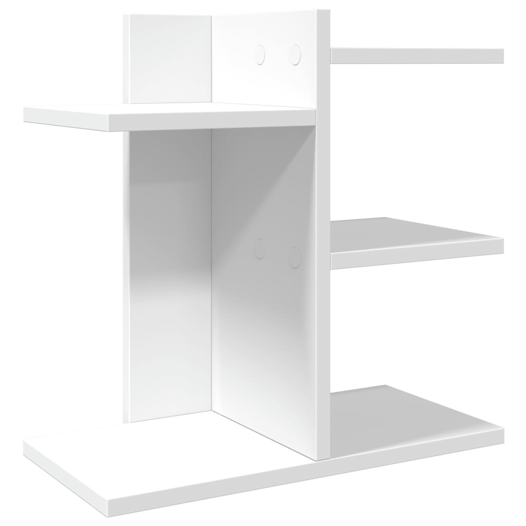 vidaXL Stolní organizér bílý 42 x 21,5 x 42 cm kompozitní dřevo