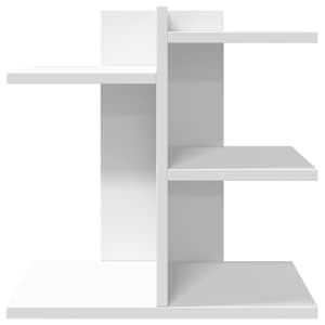 Stolní organizér bílý 42 x 21,5 x 42 cm kompozitní dřevo - obrázek 4