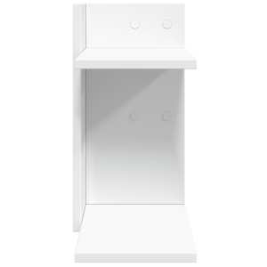 Stolní organizér bílý 42 x 21,5 x 42 cm kompozitní dřevo - obrázek 5
