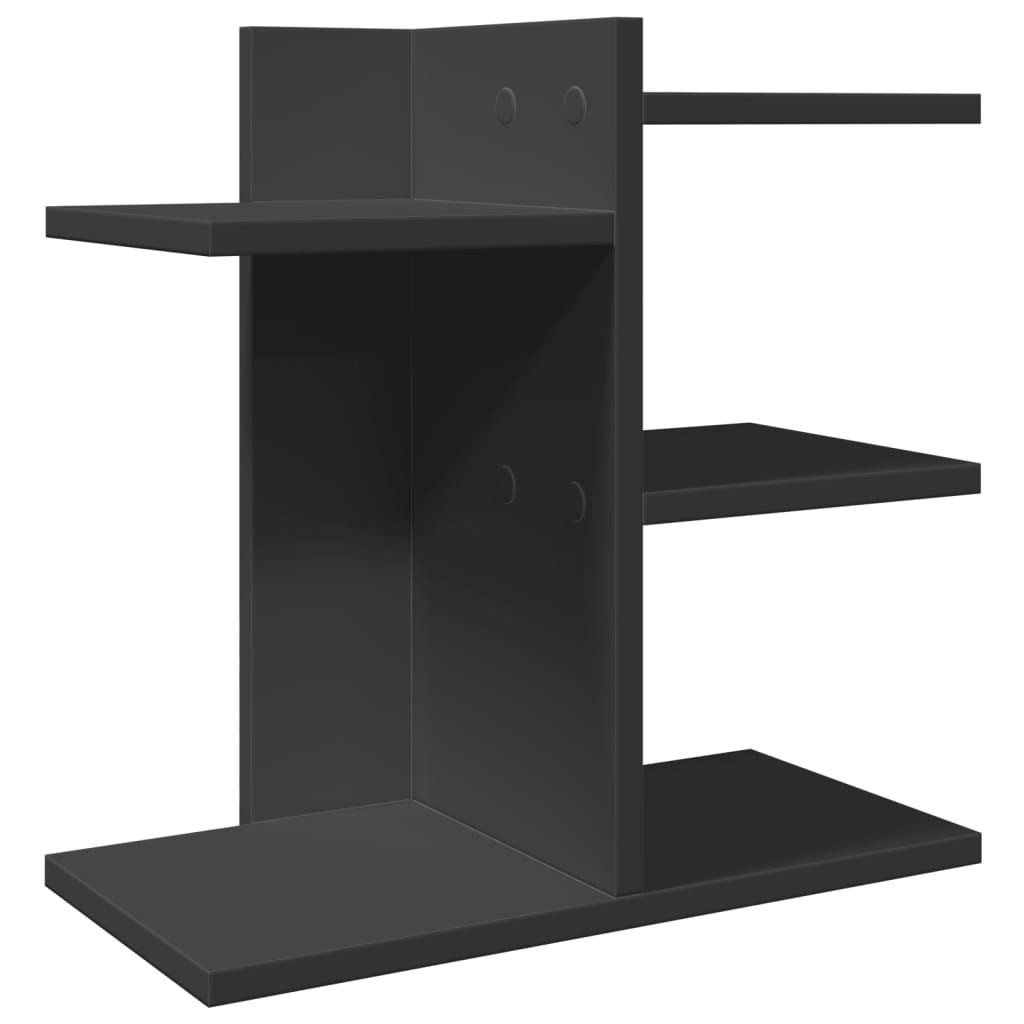 vidaXL Stolní organizér černý 42 x 21,5 x 42 cm kompozitní dřevo