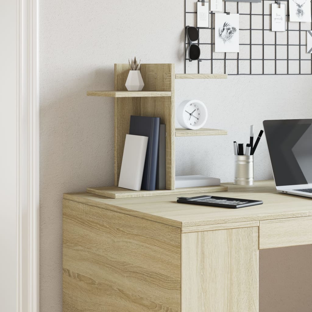 vidaXL Bureau organiser 42x21,5x42 cm bewerkt hout sonoma eikenkleurig afbeelding