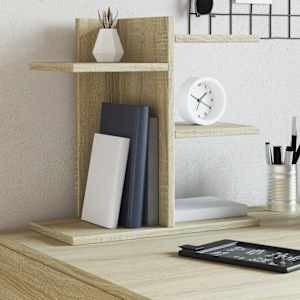 Stolní organizér dub sonoma 42 x 21,5 x 42 cm kompozitní dřevo - obrázek 1