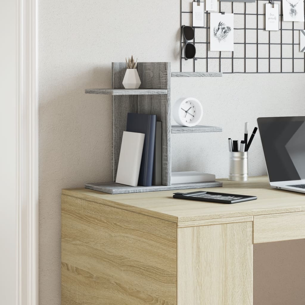 vidaXL Bureau organiser 42x21,5x42 cm bewerkt hout grijs sonoma eiken afbeelding