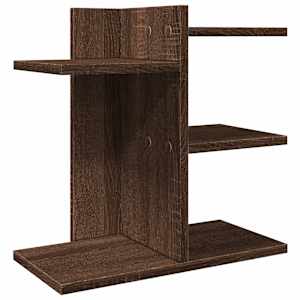 Stolní organizér hnědý dub 42 x 21,5 x 42 cm kompozitní dřevo - obrázek 2