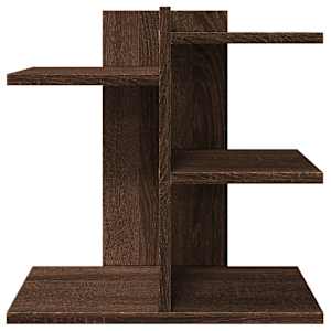 Stolní organizér hnědý dub 42 x 21,5 x 42 cm kompozitní dřevo - obrázek 4