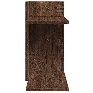 Stolní organizér hnědý dub 42 x 21,5 x 42 cm kompozitní dřevo - obrázek 5