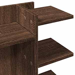 Stolní organizér hnědý dub 42 x 21,5 x 42 cm kompozitní dřevo - obrázek 7