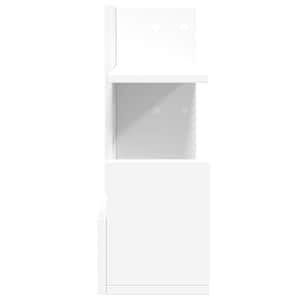 Stolní organizér bílý 49 x 20 x 52,5 cm kompozitní dřevo - obrázek 5