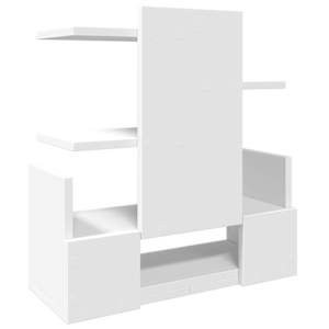 Stolní organizér bílý 49 x 20 x 52,5 cm kompozitní dřevo - obrázek 6