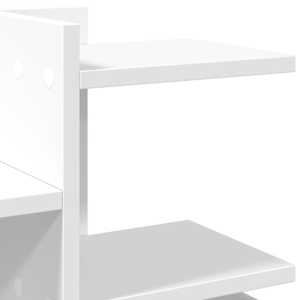 Stolní organizér bílý 49 x 20 x 52,5 cm kompozitní dřevo - obrázek 7