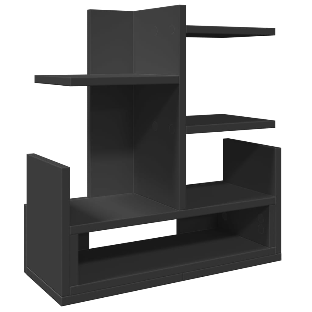 vidaXL Stolní organizér černý 49 x 20 x 52,5 cm kompozitní dřevo