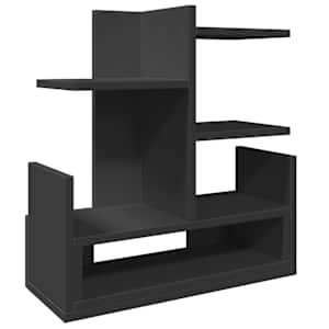 Stolní organizér černý 49 x 20 x 52,5 cm kompozitní dřevo - obrázek 2