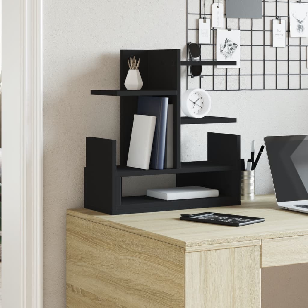 vidaXL Bureau organiser 49x20x52,5 cm bewerkt hout zwart afbeelding