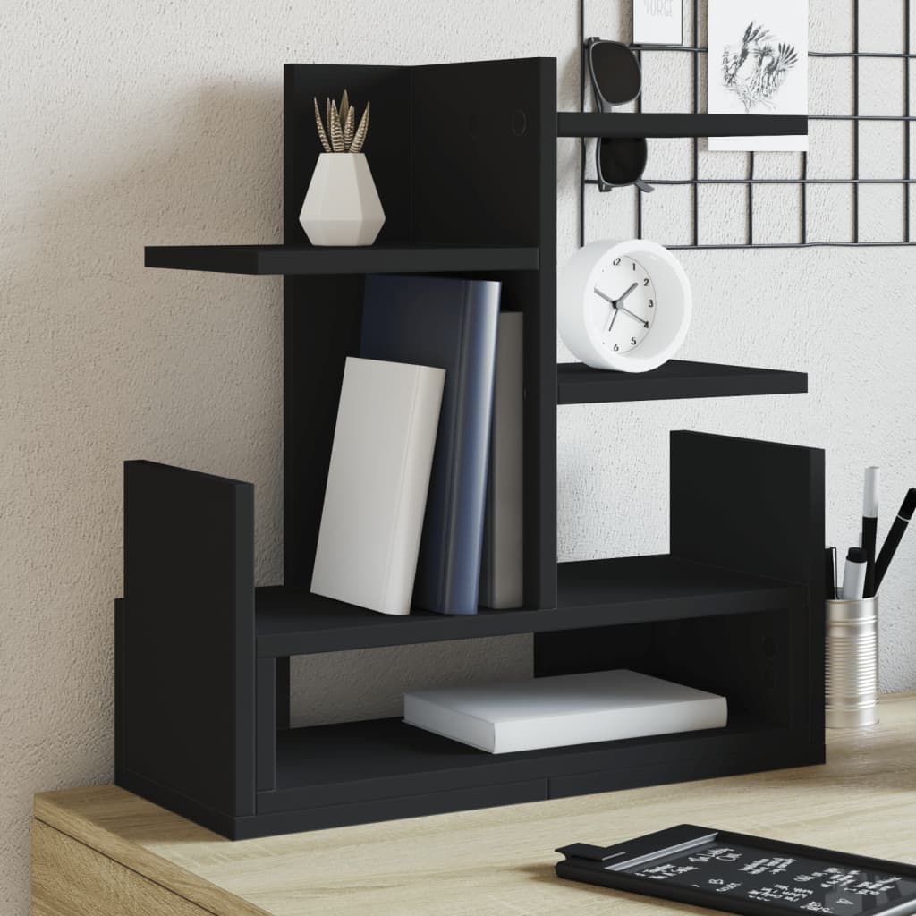 Schreibtisch-Organizer Schwarz 49x20x52,5 cm Holzwerkstoff