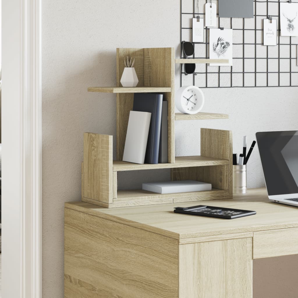 vidaXL Bureau organiser 49x20x52,5 cm bewerkt hout sonoma eikenkleurig afbeelding