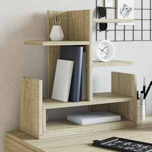Stolní organizér dub sonoma 49 x 20 x 52,5 cm kompozitní dřevo - obrázek 1