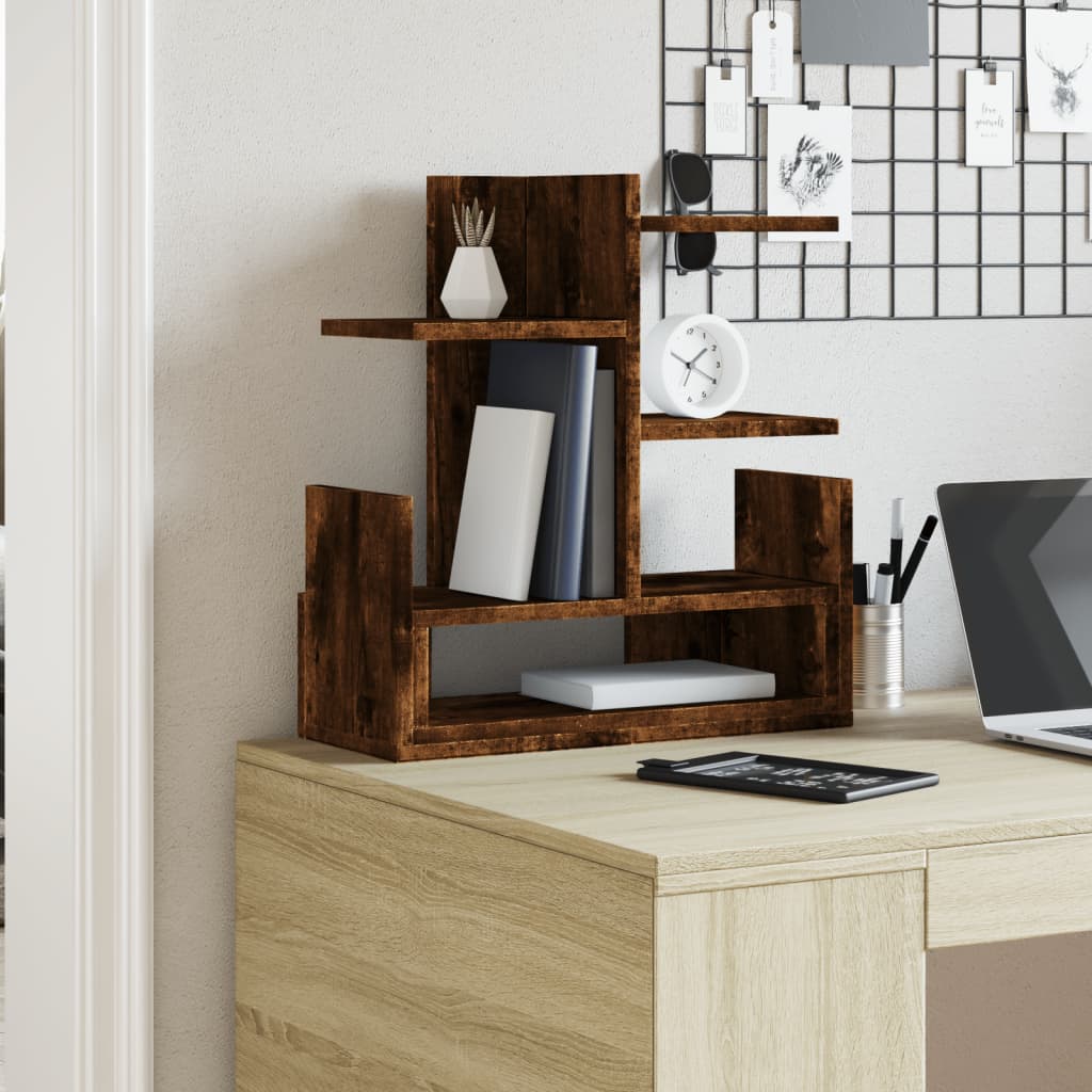 vidaXL Bureau organiser 49x20x52,5 cm bewerkt hout gerookt eikenkleur afbeelding