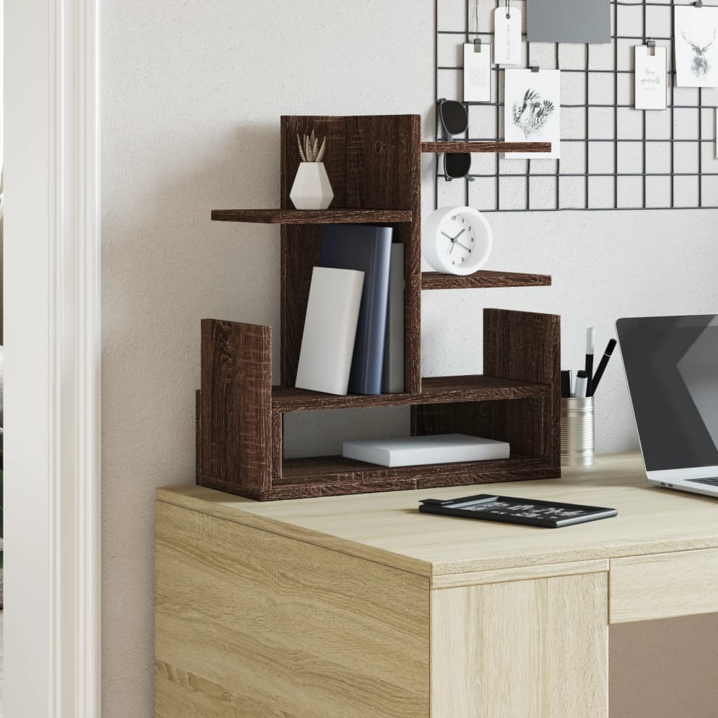 vidaXL Bureau organiser 49x20x52,5 cm bewerkt hout bruin eikenkleurig afbeelding
