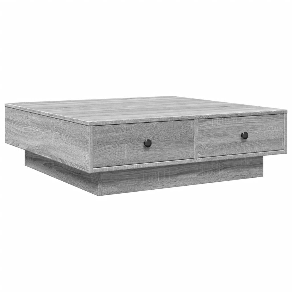 vidaXL Konferenční stolek šedý sonoma 90 x 90 x 28 cm kompozitní dřevo