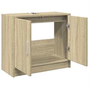 Skříňka pod umyvadlo dub sonoma 63x29x55 cm kompozitní dřevo - obrázek 5
