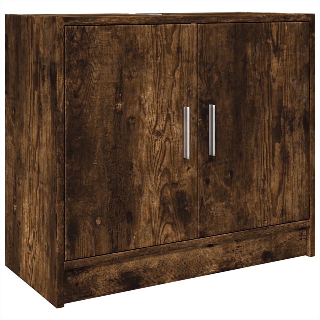 Thumbnail - vidaXL Waschbeckenschrank Räuchereiche 63x29x55 cm Holzwerkstoff