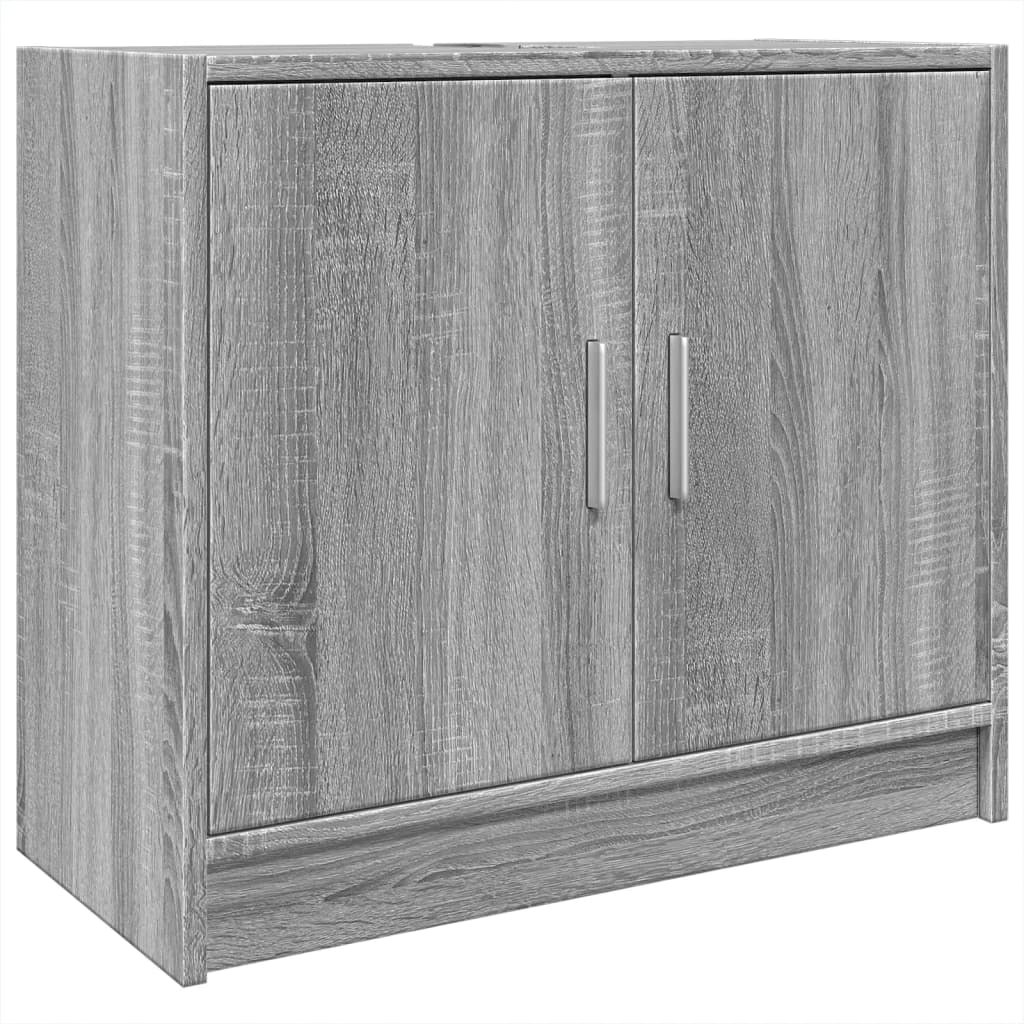 vidaXL Skříňka pod umyvadlo šedá sonoma 63x29x55 cm kompozitní dřevo