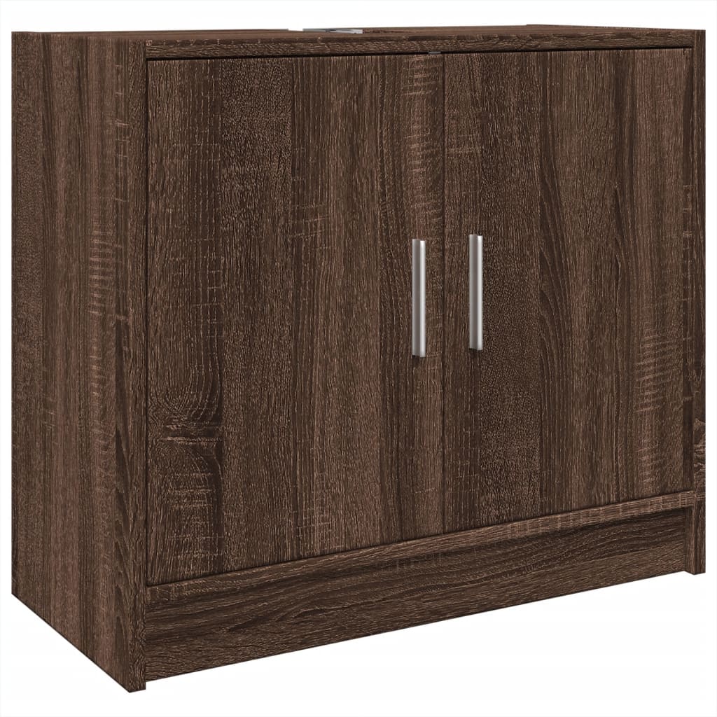 vidaXL Skříňka pod umyvadlo hnědý dub 63 x 29 x 55 cm kompozitní dřevo