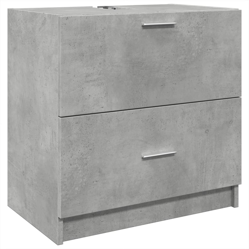 vidaXL Skříňka pod umyvadlo betonově šedá 59x37x59 cm kompozitní dřevo