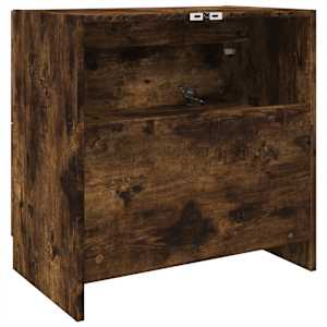 Skříňka pod umyvadlo kouřový dub 59x37x59 cm kompozitní dřevo - obrázek 7