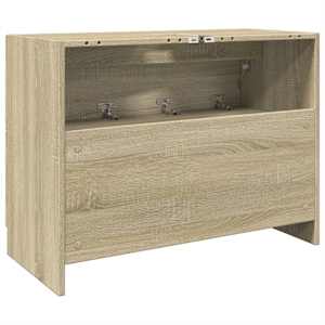 Skříňka pod umyvadlo dub sonoma 78x37x59 cm kompozitní dřevo - obrázek 7