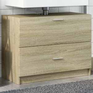 Skříňka pod umyvadlo dub sonoma 78x37x59 cm kompozitní dřevo - obrázek 1