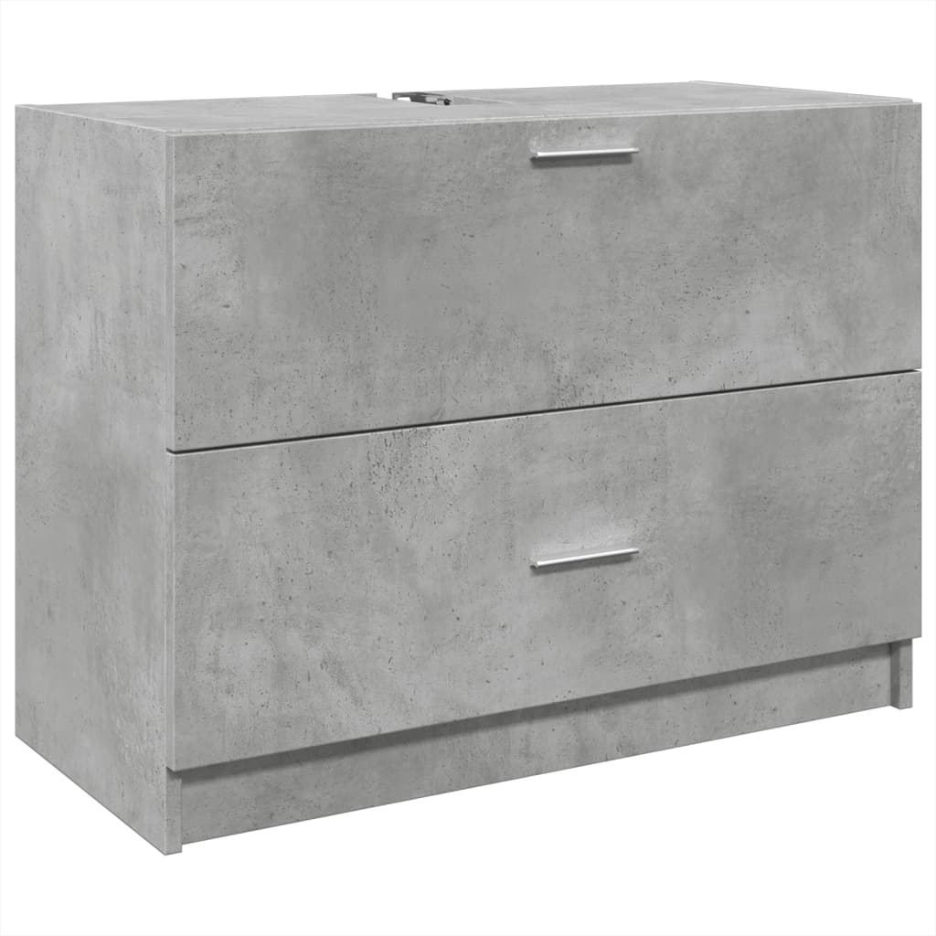 vidaXL Skříňka pod umyvadlo betonově šedá 78x37x59 cm kompozitní dřevo