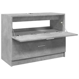 Skříňka pod umyvadlo betonově šedá 78x37x59 cm kompozitní dřevo - obrázek 5