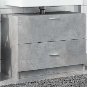 Omarica za umivalnik betonsko siva 78x37x59 cm inženirski les