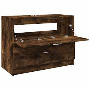 Skříňka pod umyvadlo kouřový dub 78x37x59 cm kompozitní dřevo - obrázek 5