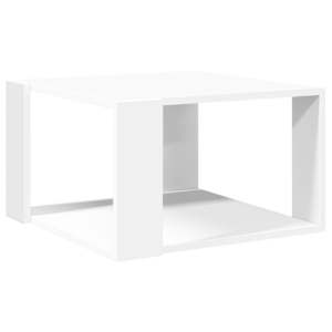 Konferenční stolek bílý 51,5 x 51,5 x 30 cm, z umělého dřeva - obrázek 6