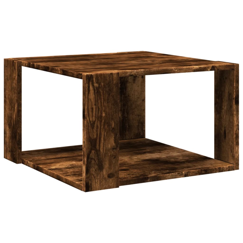 vidaXL Konferenční stolek kouřový dub 51,5x51,5x30 cm kompozitní dřevo