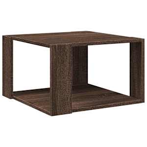 Konferenční stolek hnědý dub 51,5x51,5x30 cm kompozitní dřevo - obrázek 2