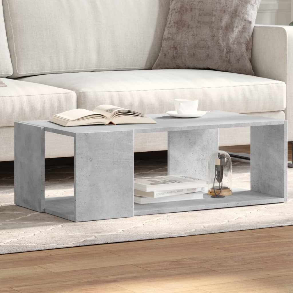 vidaXL Couchtisch Betongrau 89,5x48x30 cm Holzwerkstoff